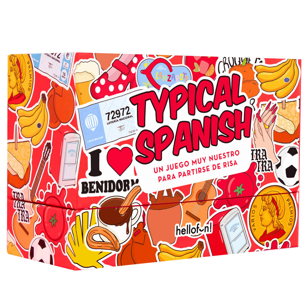 Caja del juego de cartas Typical Spanish de HELLOFUN!