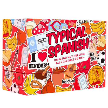 Caja del juego de cartas Typical Spanish de HELLOFUN!
