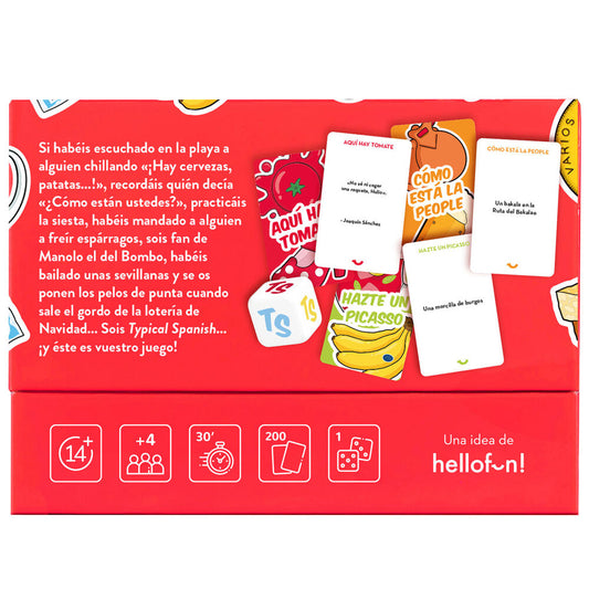 Caja del juego de cartas Typical Spanish de HELLOFUN! - 4