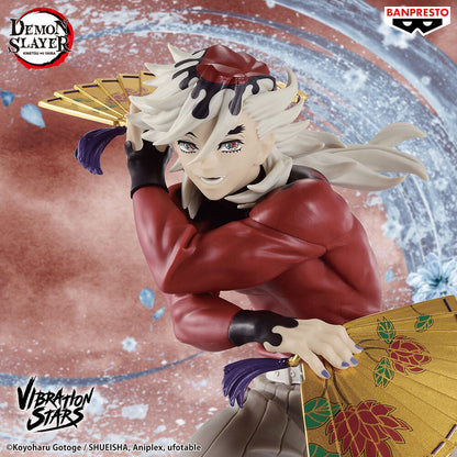 Figura de Doma Vibration Stars de Demon Slayer con dos abanicos dorados - 3