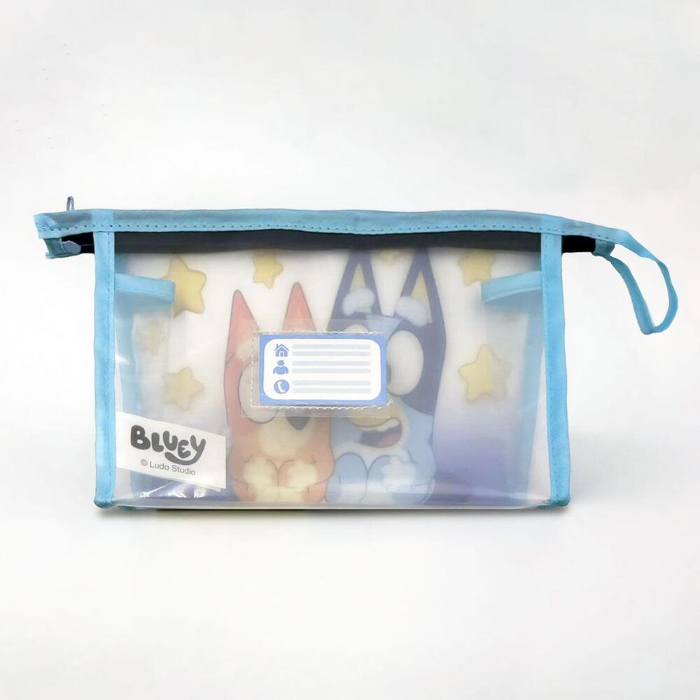 Neceser escolar azul de Bluey y Bingo con estrellas - 4