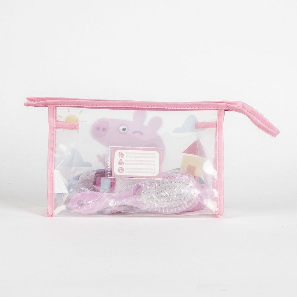 Neceser escolar rosa de Peppa Pig con frontal transparente - 3