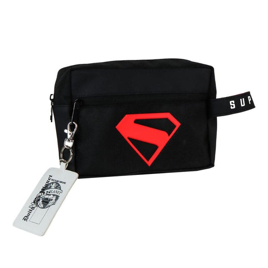 Neceser negro de Superman DC Comics con emblema rojo