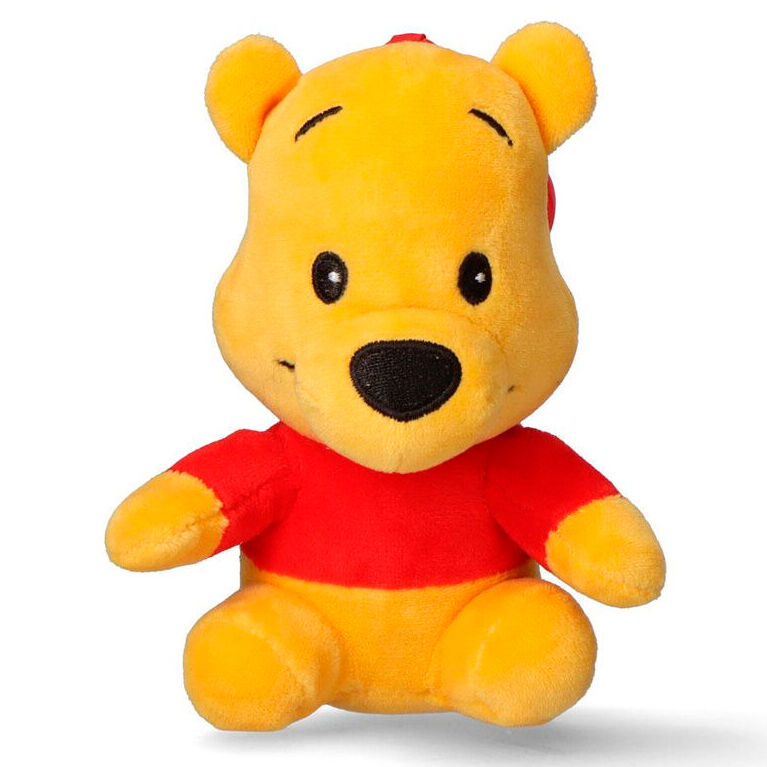 Llavero de peluche de Winnie The Pooh Disney con camiseta roja