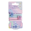 Pack de 4 coleteros Disney de Angel y Stitch en tonos azules y rosas