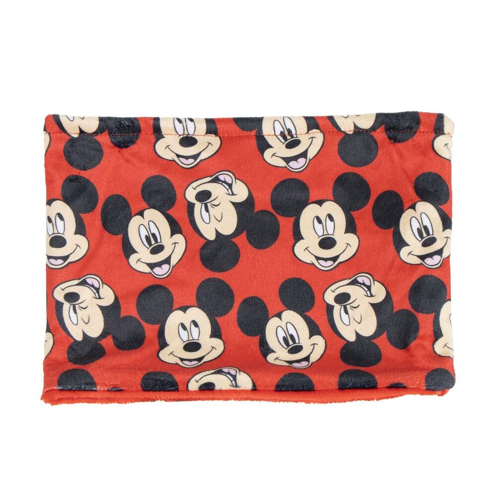 Braga de cuello roja con estampado repetido de Mickey Disney