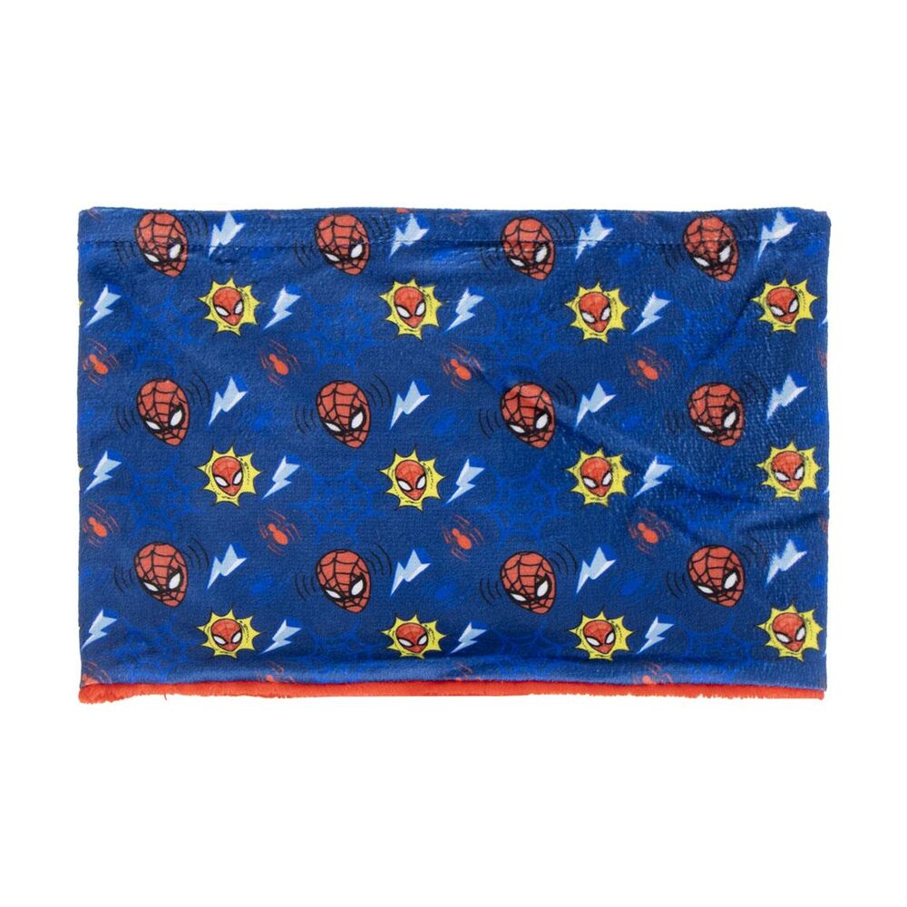 Braga de cuello azul de Spider-Man Marvel con estampado de máscaras y rayos