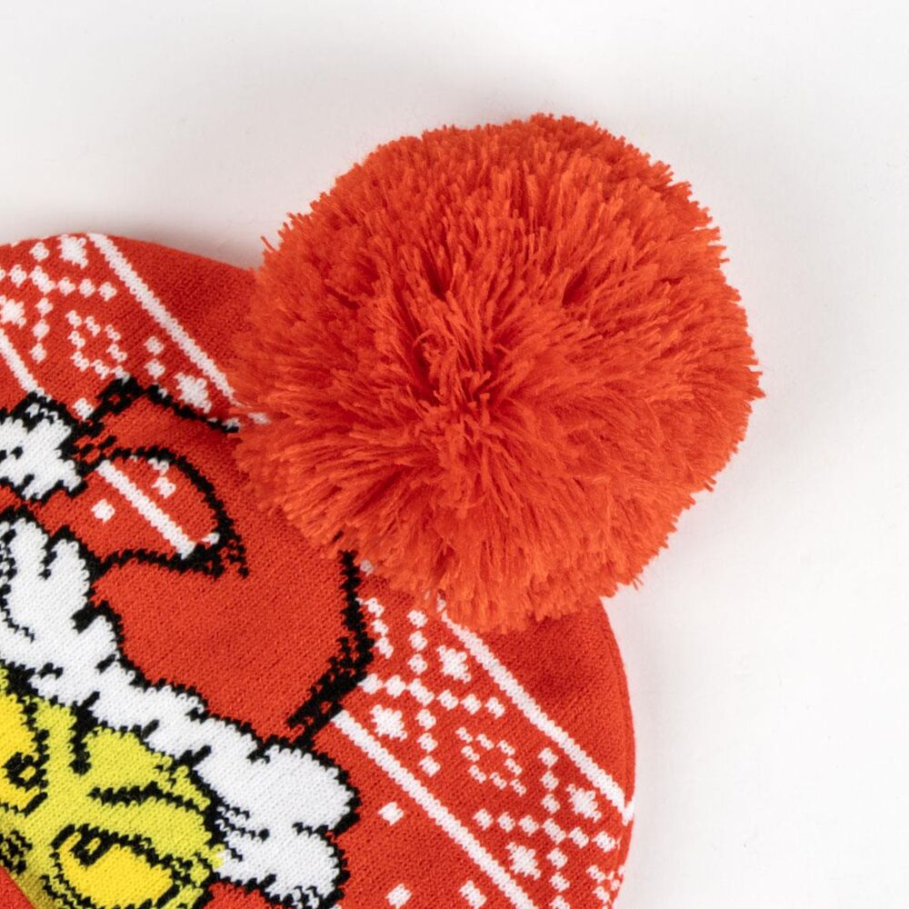 Gorro rojo de El Grinch CERDÁ con pompón y motivos navideños - 2