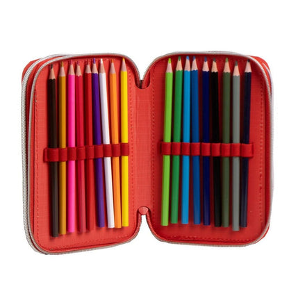 Plumier triple Spider-Man Marvel CERDÁ con material escolar - 2