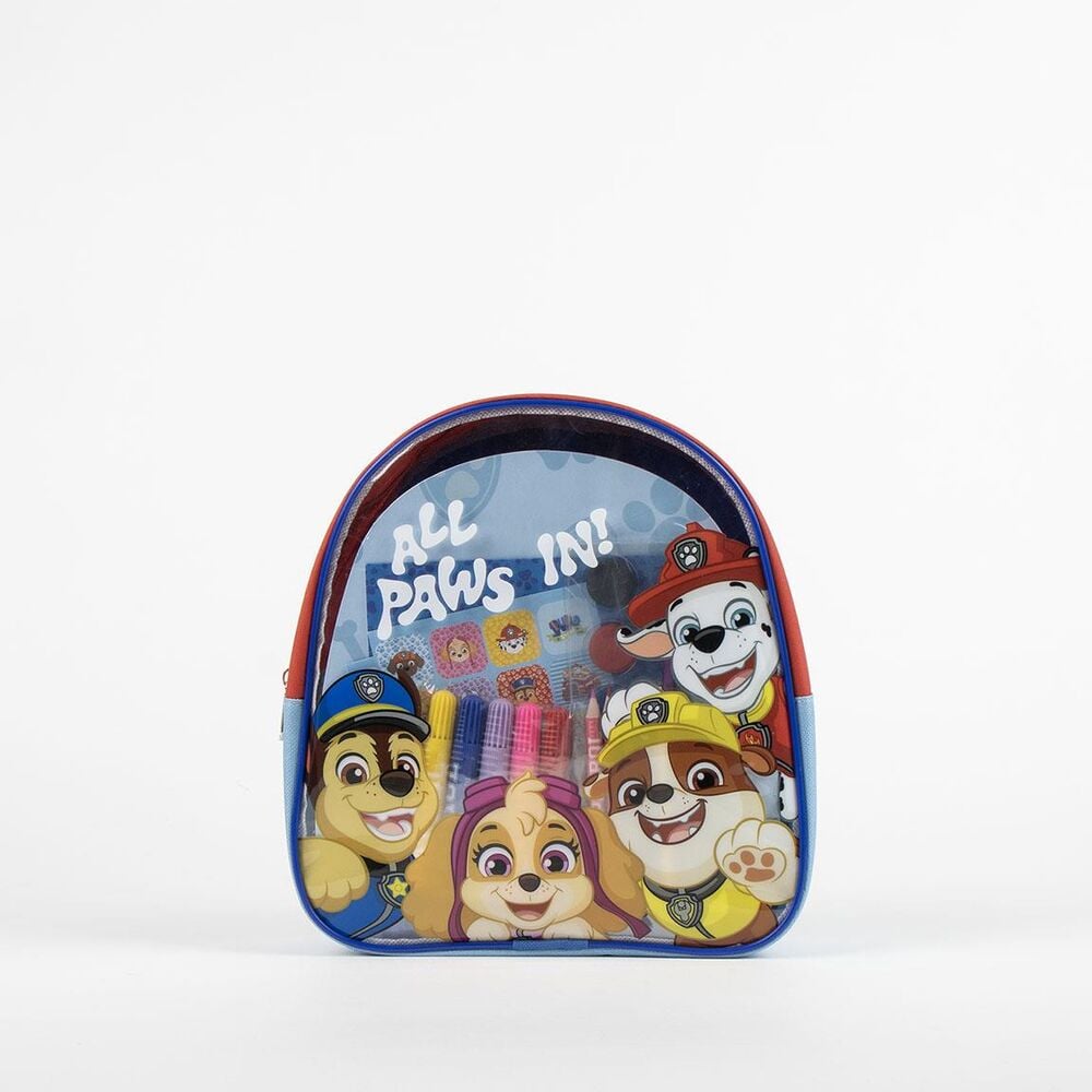 Set de papelería Paw Patrol con mochila y material para colorear - 3