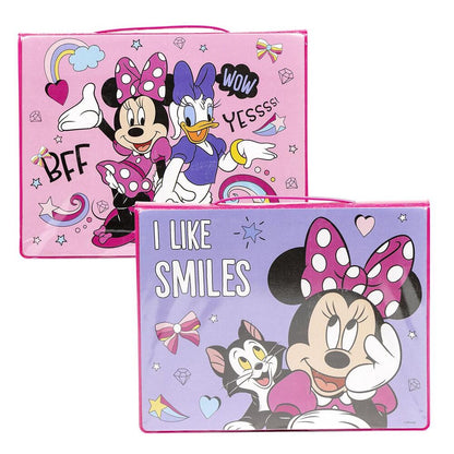 Set de papelería coloreable Minnie Disney en estuche rosa desplegable - 2