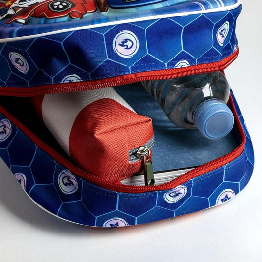 Mochila 3D azul de Paw Patrol con Chase y Marshall - 3