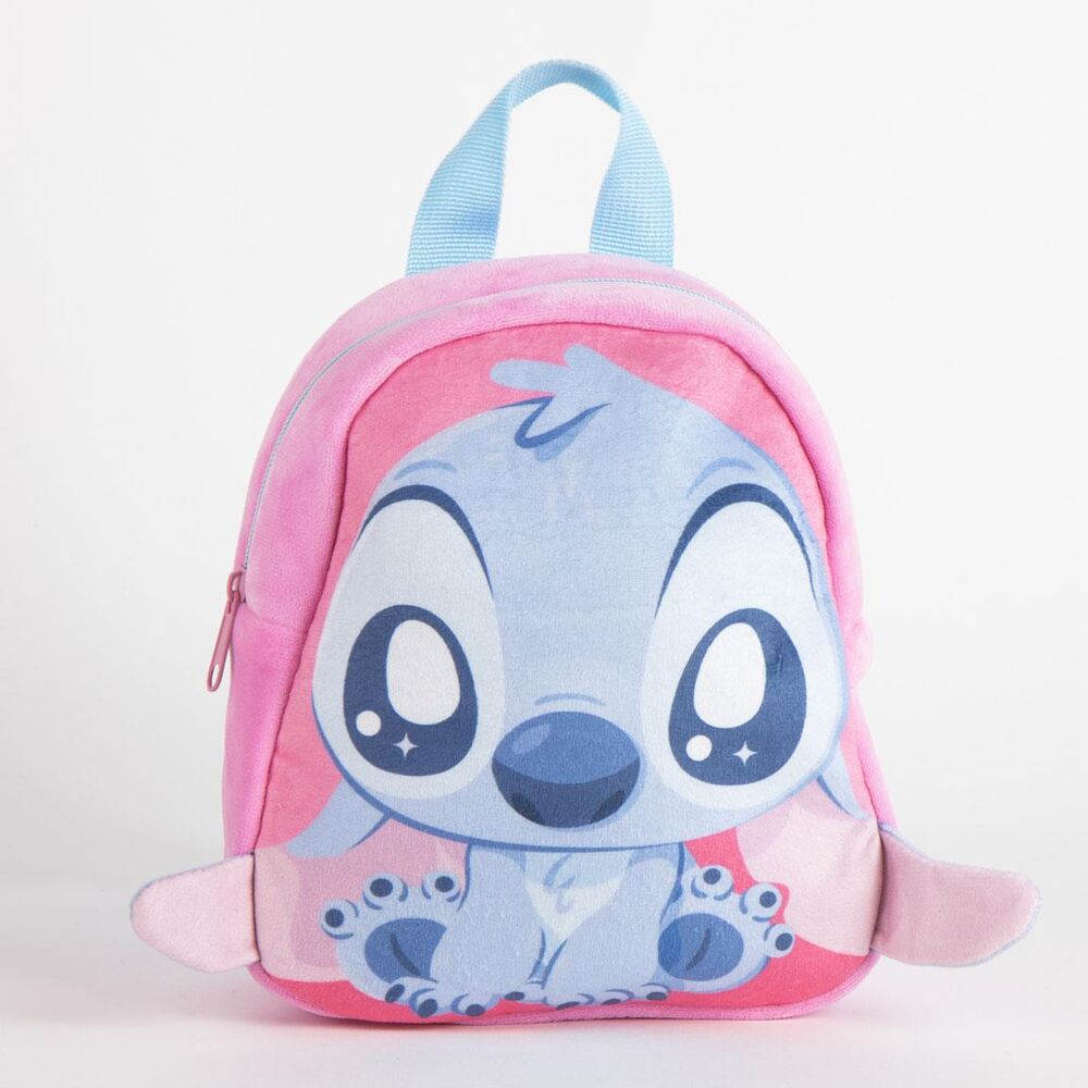 Mochila de peluche rosa y azul con Stitch Disney - 3