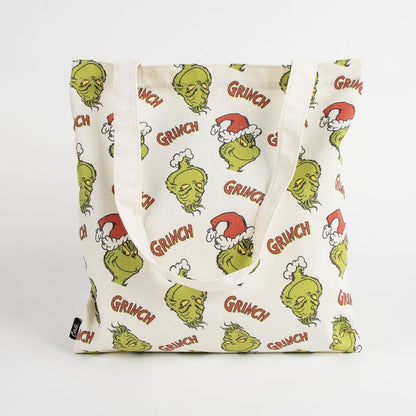 Bolsa shopping del Grinch con estampado navideño - 2