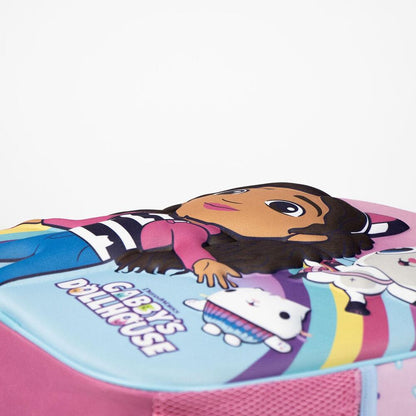 Mochila rosa de La Casa de Muñecas de Gabby con Gabby y personajes felinos - 2