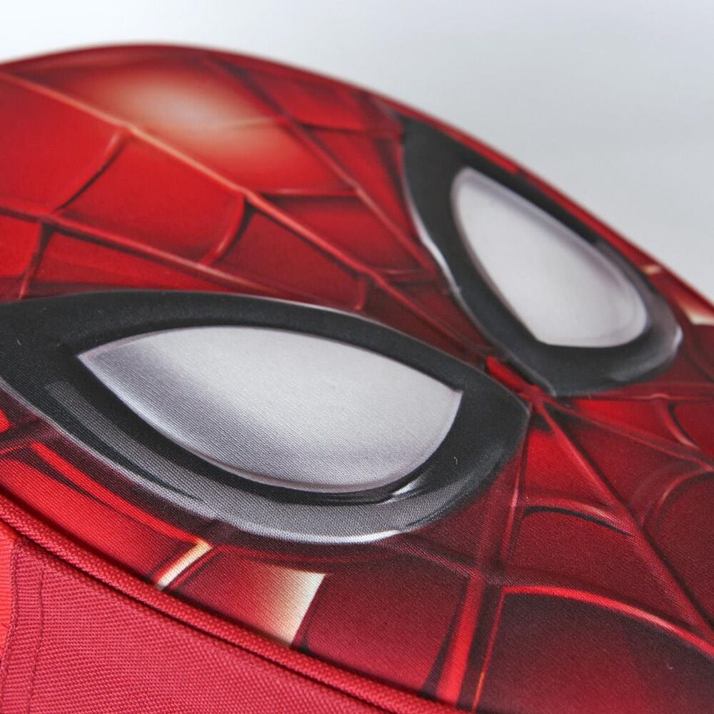 Mochila 3D roja de Spider-Man Marvel con diseño de máscara - 4