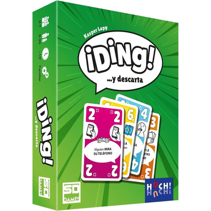 Caja del juego de mesa ¡Ding! …y descarta de SD GAMES