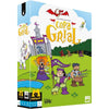 Caja del juego de mesa Copa Grial con caballeros y un dragón