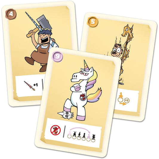 Caja del juego de mesa Copa Grial con caballeros y un dragón - 4