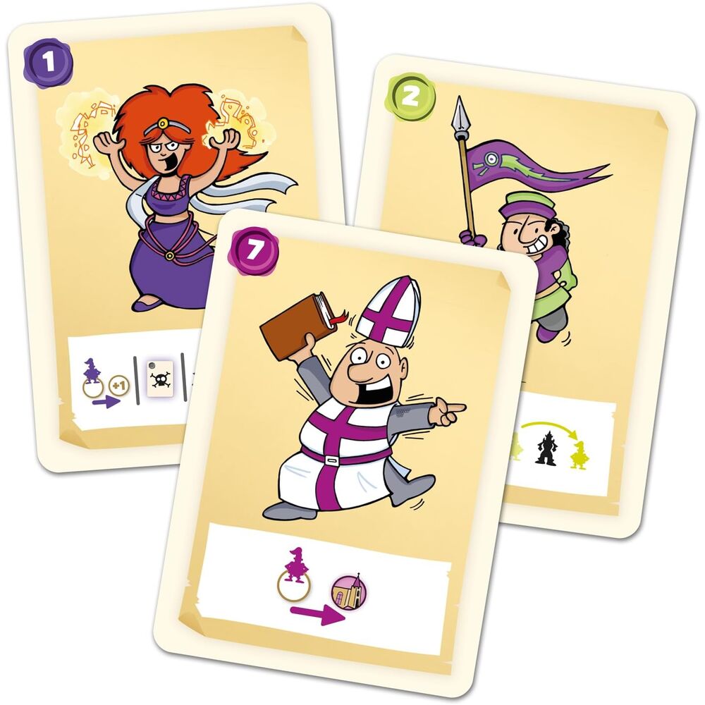 Caja del juego de mesa Copa Grial con caballeros y un dragón - 6