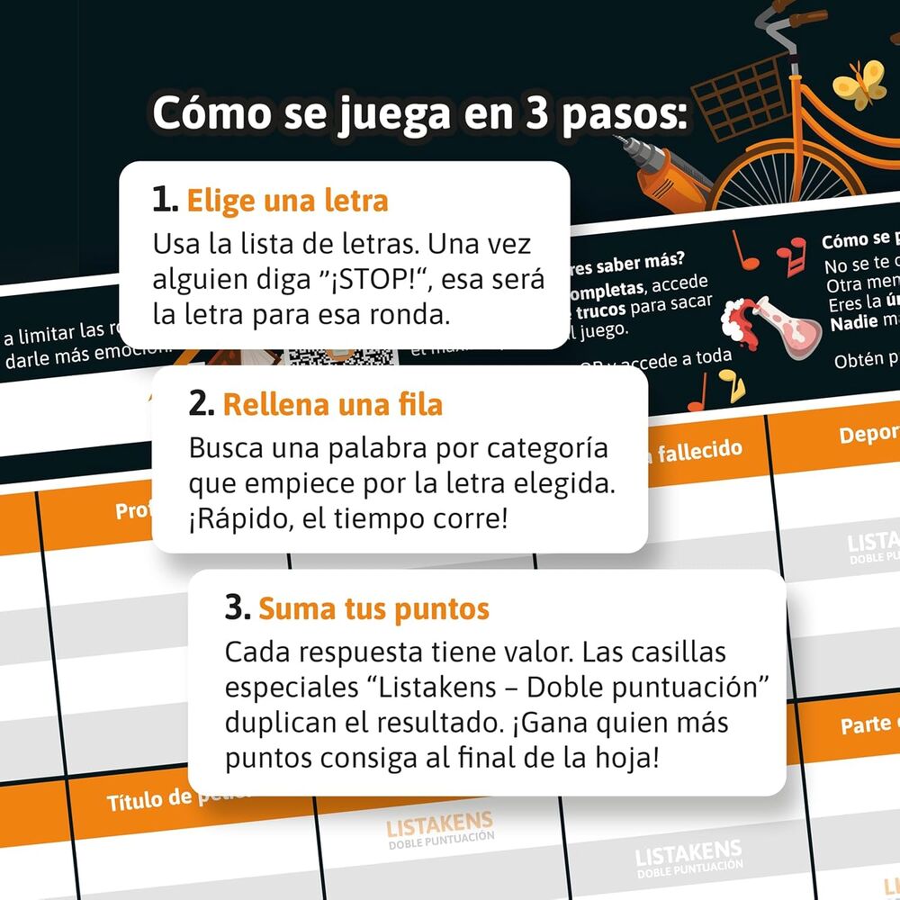 Juego de mesa Listos, Listas y Listakens Edición Clásica - 2