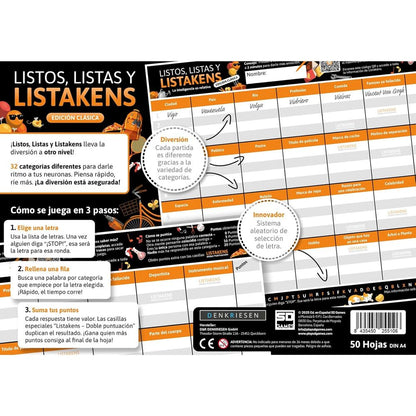 Juego de mesa Listos, Listas y Listakens Edición Clásica - 5