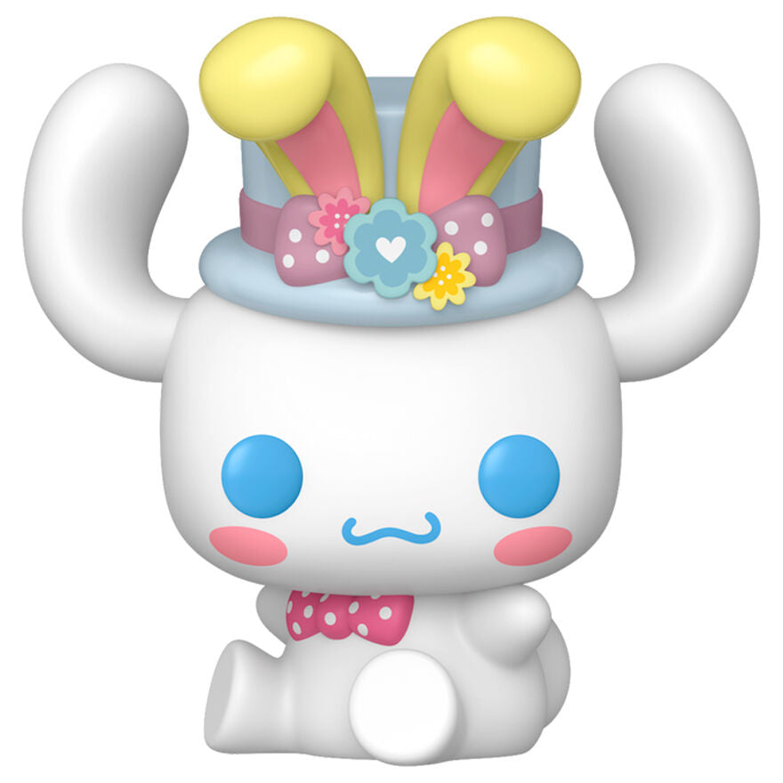 Figura Funko POP! de Cinnamoroll con sombrero pastel y pajarita rosa