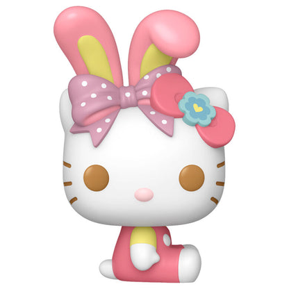 Figura Funko POP! de Hello Kitty rosa con lazo de lunares y orejas de conejo