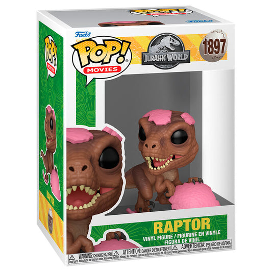 Figura Funko POP! de raptor de Jurassic World con detalles rosas - 2