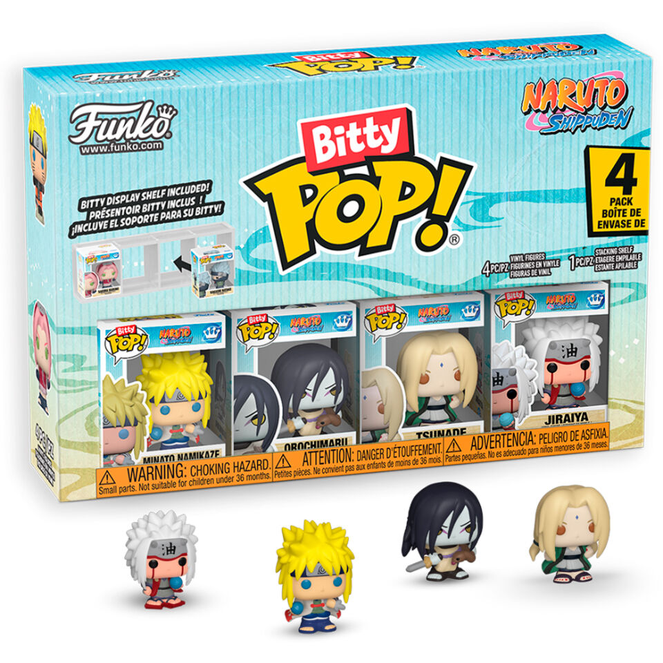 Pack FUNKO Bitty Pop! Naruto Shippuden Team 2 con cuatro figuras