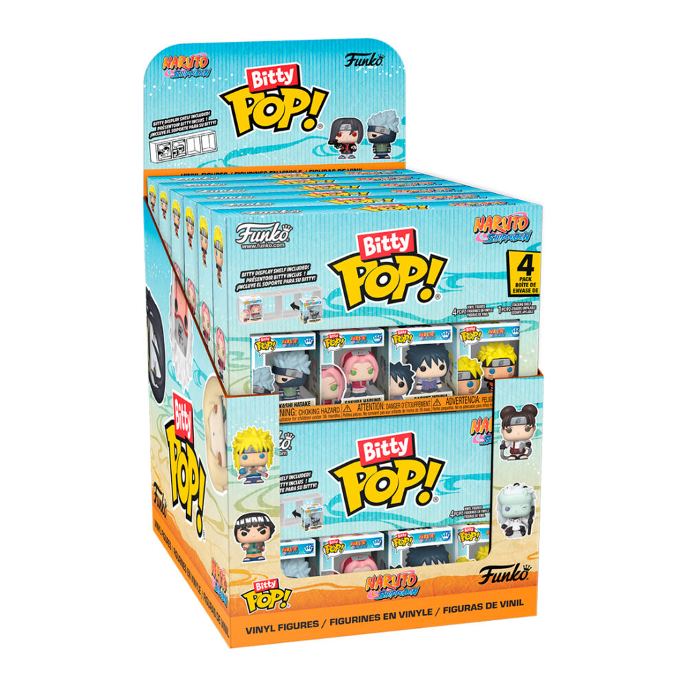Pack de 4 figuras FUNKO Bitty Pop! de Naruto Shippuden
