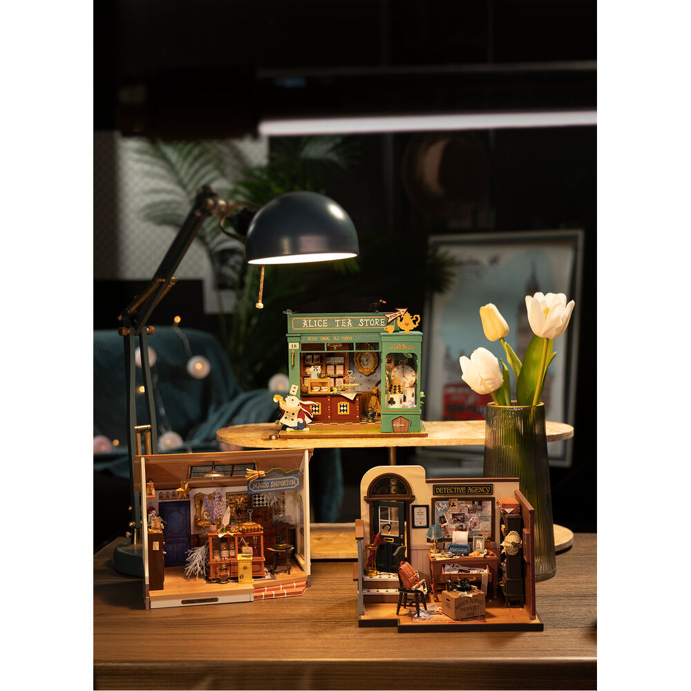 Maqueta en miniatura de la tienda de té de Alicia ROBOTIME - 4