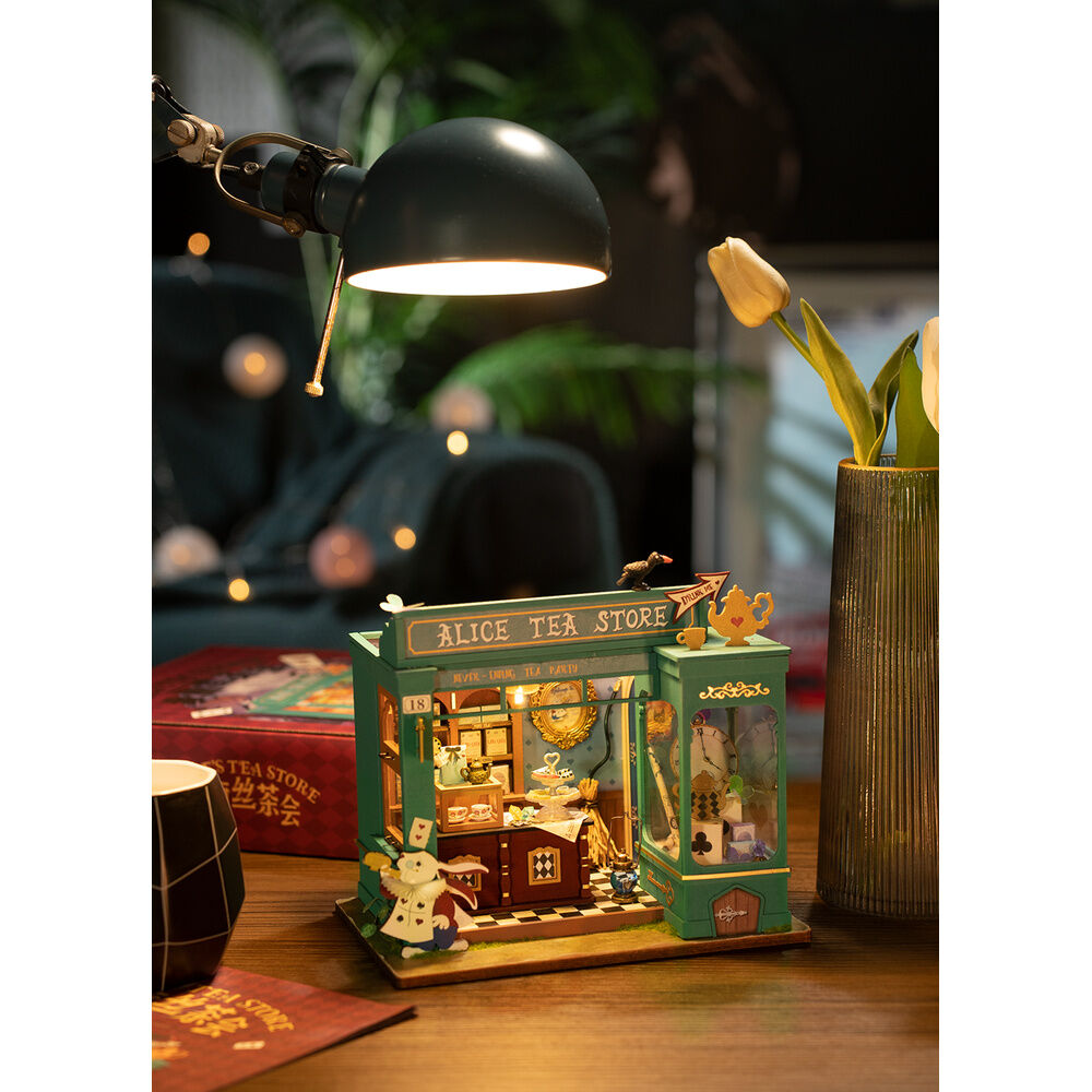 Maqueta en miniatura de la tienda de té de Alicia ROBOTIME - 5