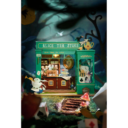 Maqueta en miniatura de la tienda de té de Alicia ROBOTIME - 6