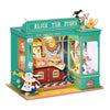 Maqueta en miniatura de la tienda de té de Alicia ROBOTIME