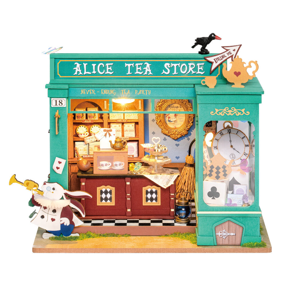 Maqueta en miniatura de la tienda de té de Alicia ROBOTIME - 2