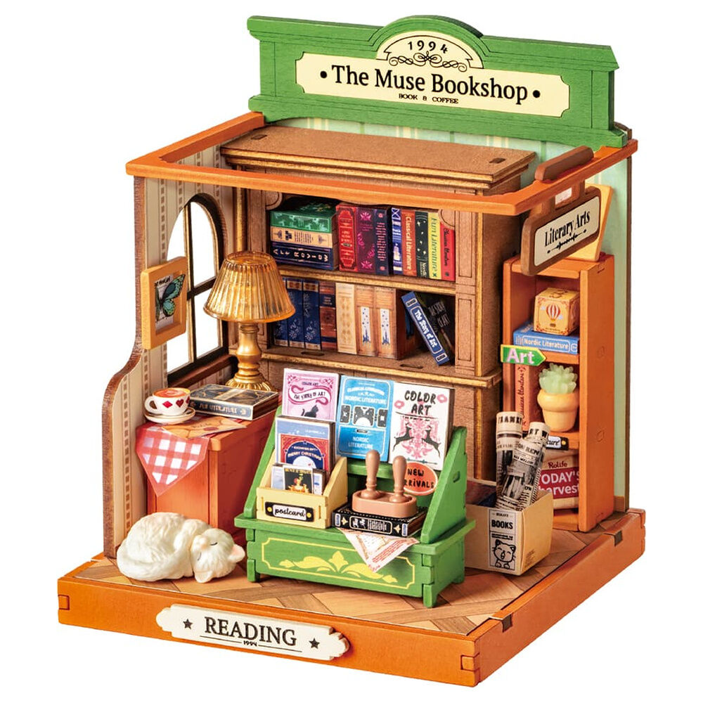 Maqueta en miniatura La librería Muse de ROBOTIME
