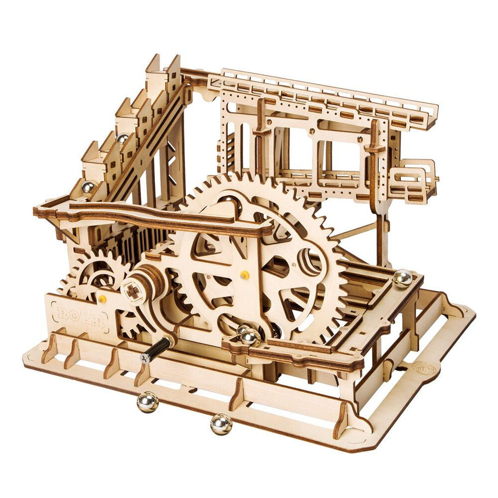 Maqueta ROBOTIME de montaña rusa de madera con engranajes