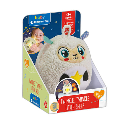 Peluche de ovejita Clementoni con luz nocturna cálida