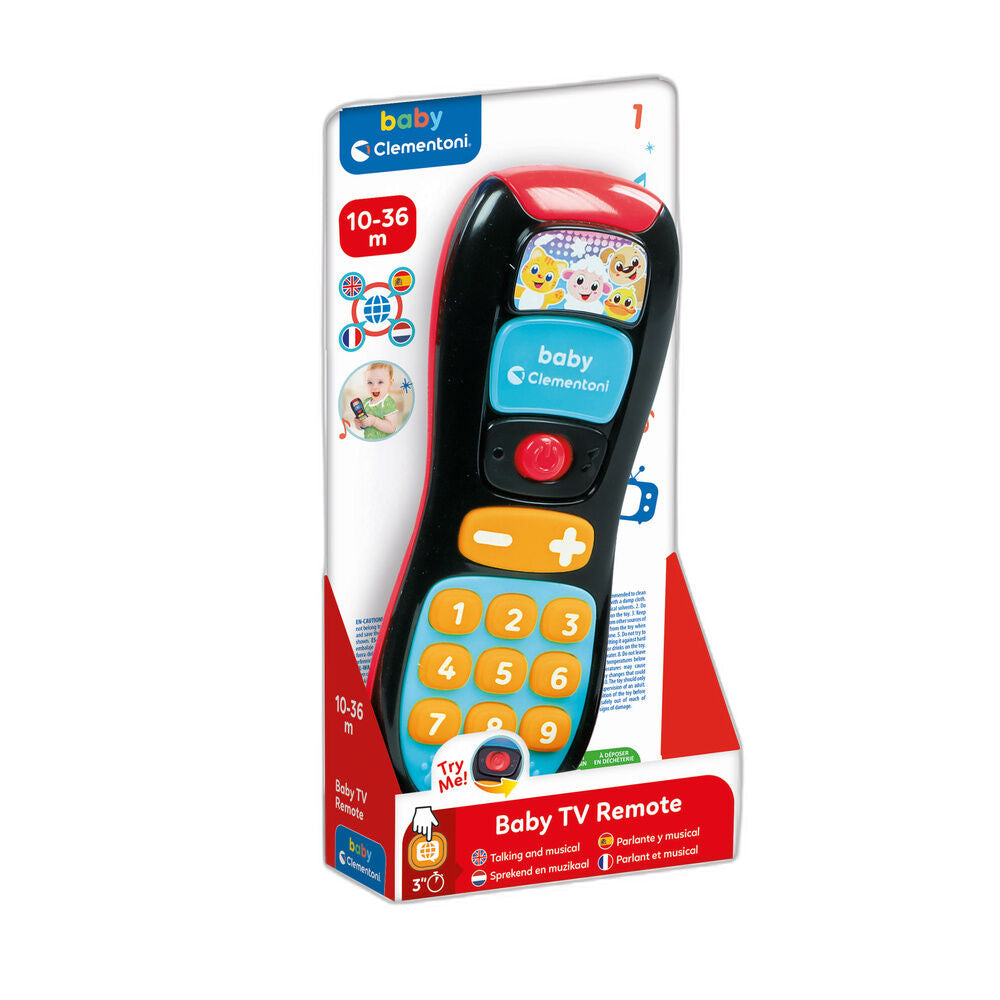 Mando a distancia electrónico Clementoni Baby con números y animales