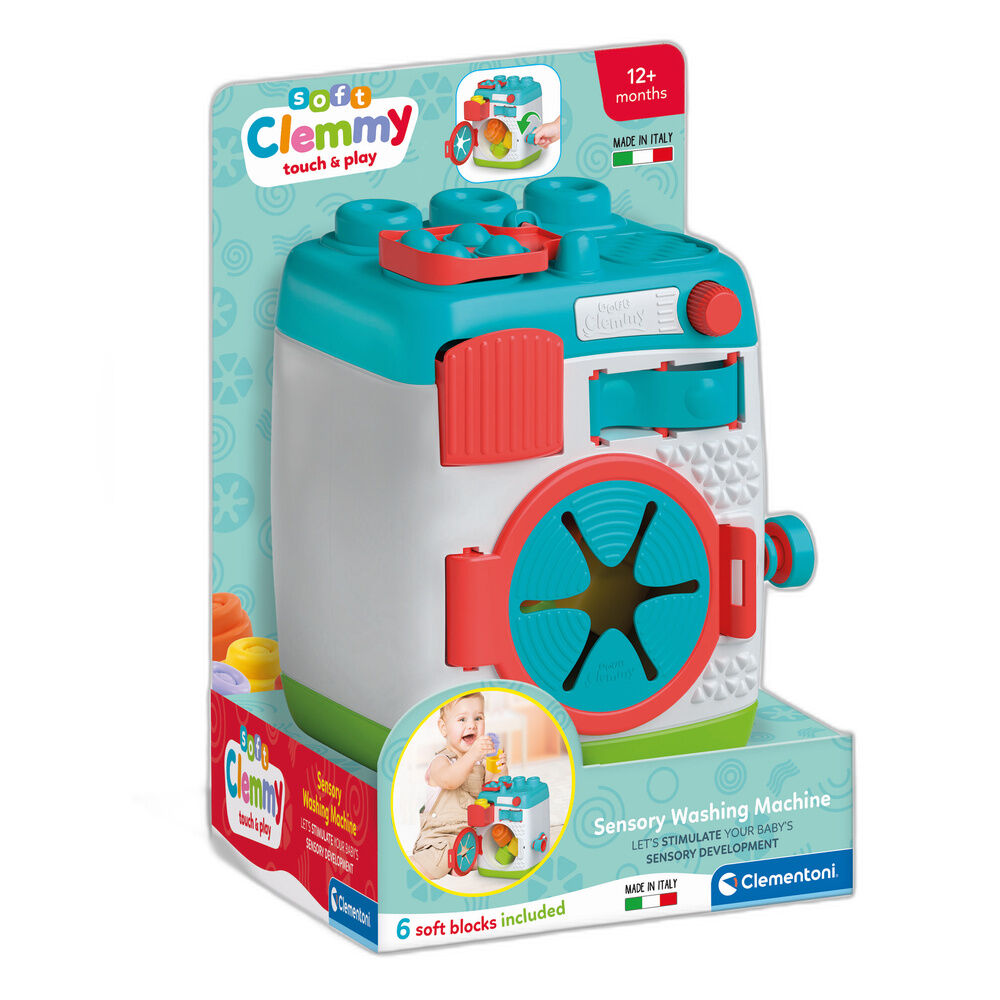 Lavadora sensorial Clemmy de Clementoni con bloques blandos