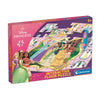 Puzzle interactivo de suelo de 24 piezas con Princesas Disney y bolígrafo Clementoni