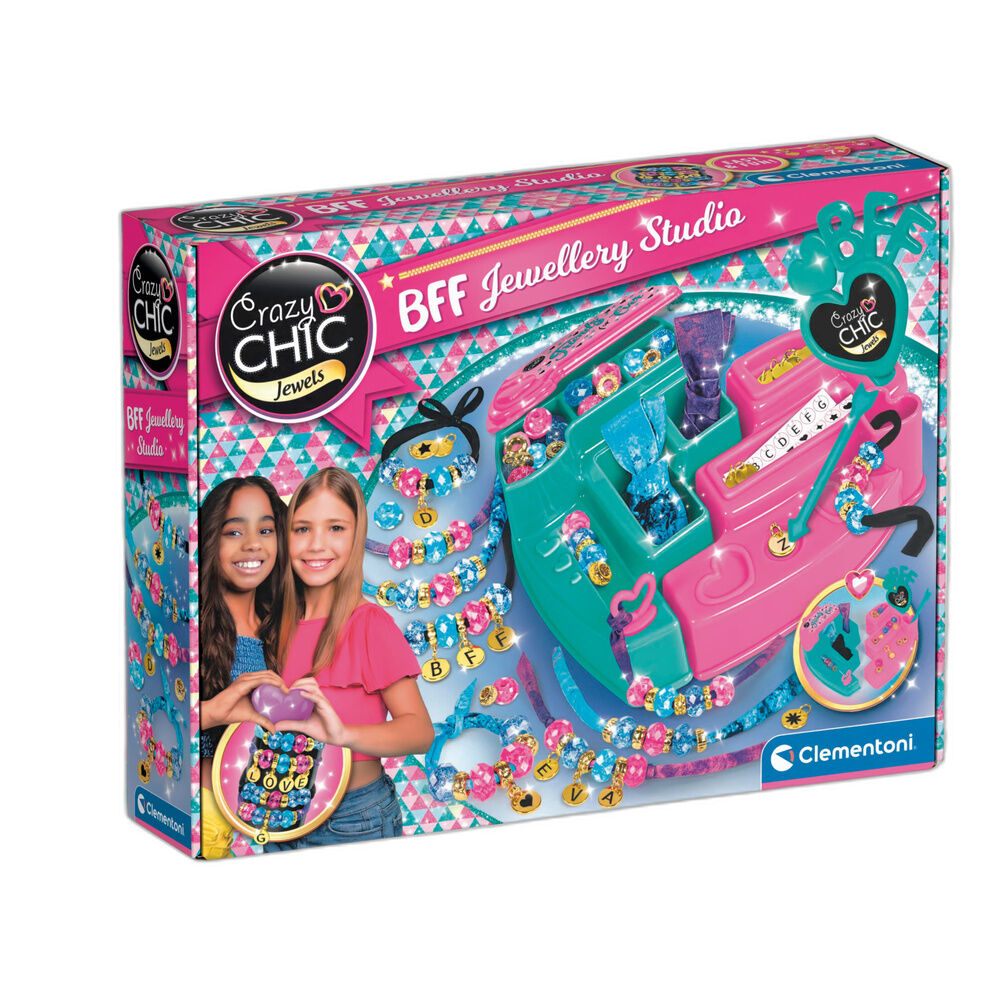 Set de joyería Clementoni Crazy Chic BFF con cuentas y charms