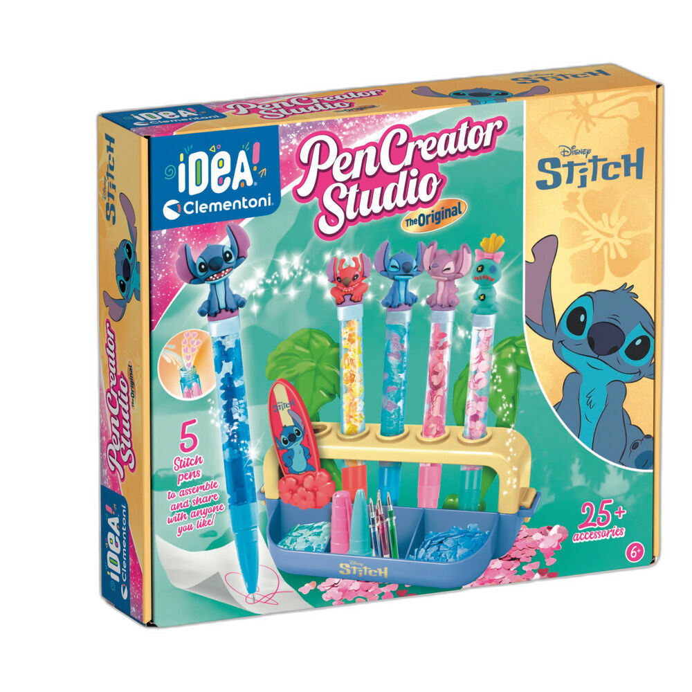 Kit Clementoni PenCreator Studio Stitch para crear y decorar bolígrafos