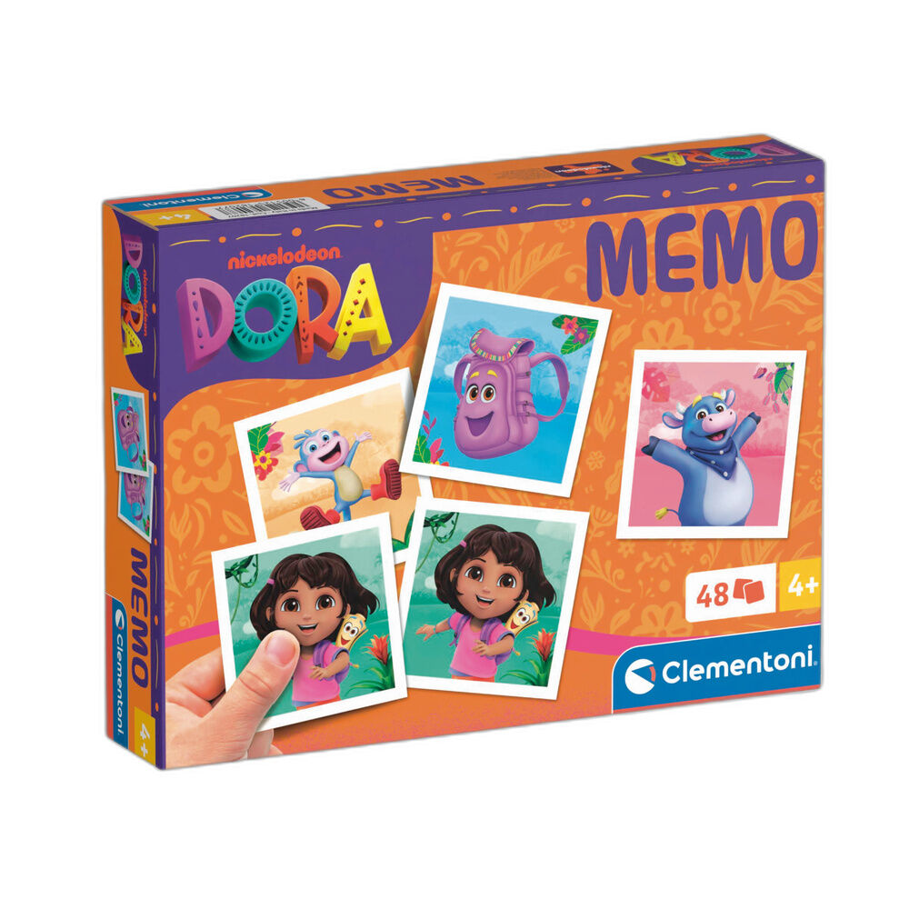Juego Memo Clementoni de Dora la Exploradora con 48 fichas