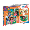 Edukit 4 en 1 de Dora la Exploradora Clementoni con puzzles, memo y cubos