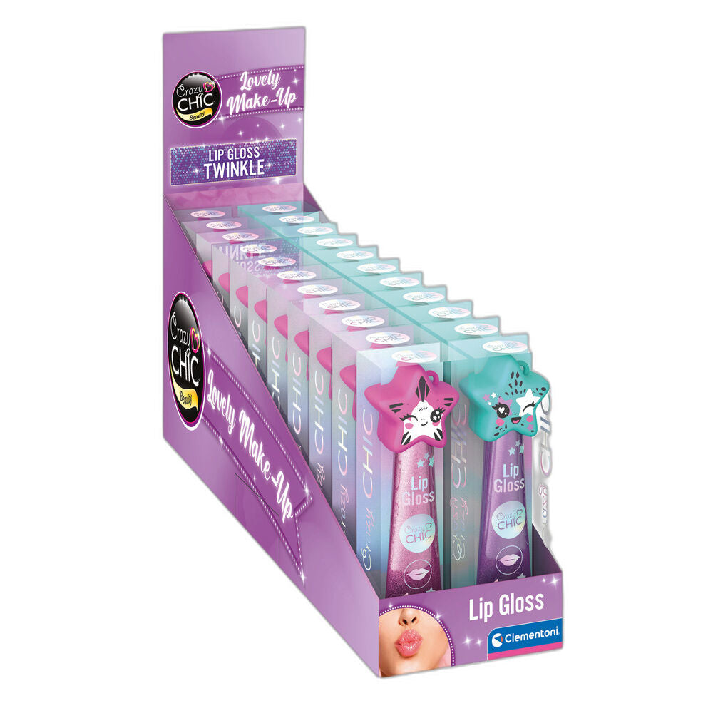 Brillos de labios Winter Crazy Chic de Clementoni en presentación surtida
