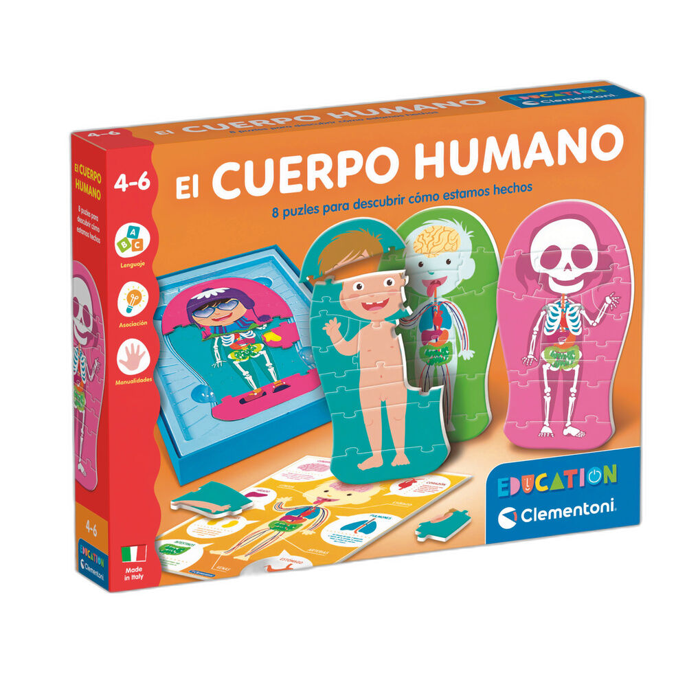 Juego educativo Clementoni El Cuerpo Humano con puzles superpuestos