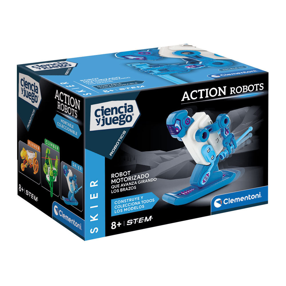Kit Clementoni Robot Esquiador motorizado de construcción