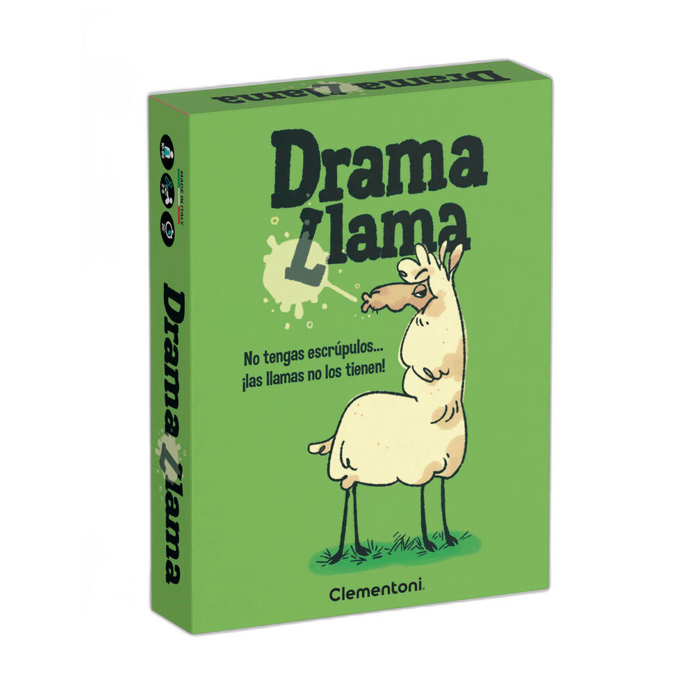 Caja del juego de cartas Drama Llama de Clementoni